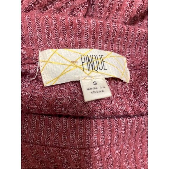Pinque Women Crew Neck Long Sleeves Textured Sweater Size S - Picture 9 of 9